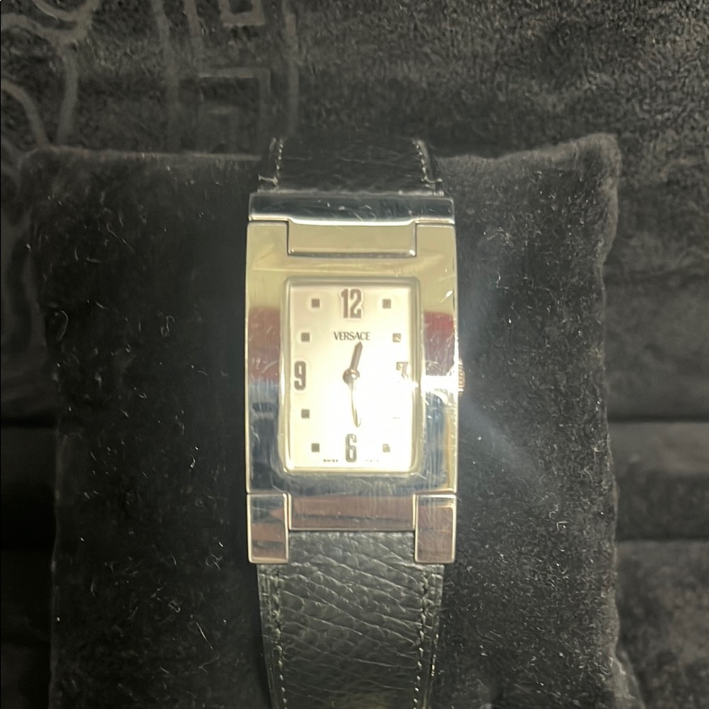 Versace Silver and Black Watch